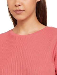 Women's Cotton Blend Waffle Regular Fit T-Shirt and Shorts Night Suit - Image 3