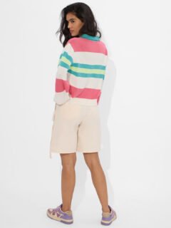 Pointelle Knitted Sweater: Eden Women Oversized Sweaters - Image 5