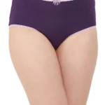 High Waist Hipster Panty in Purple - Cotton