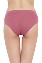 Mid Waist Hipster Panty in Dusty Pink- Cotton - Image 5