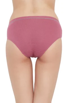 Mid Waist Hipster Panty in Dusty Pink- Cotton - Image 5