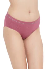 Mid Waist Hipster Panty in Dusty Pink- Cotton - Image 2