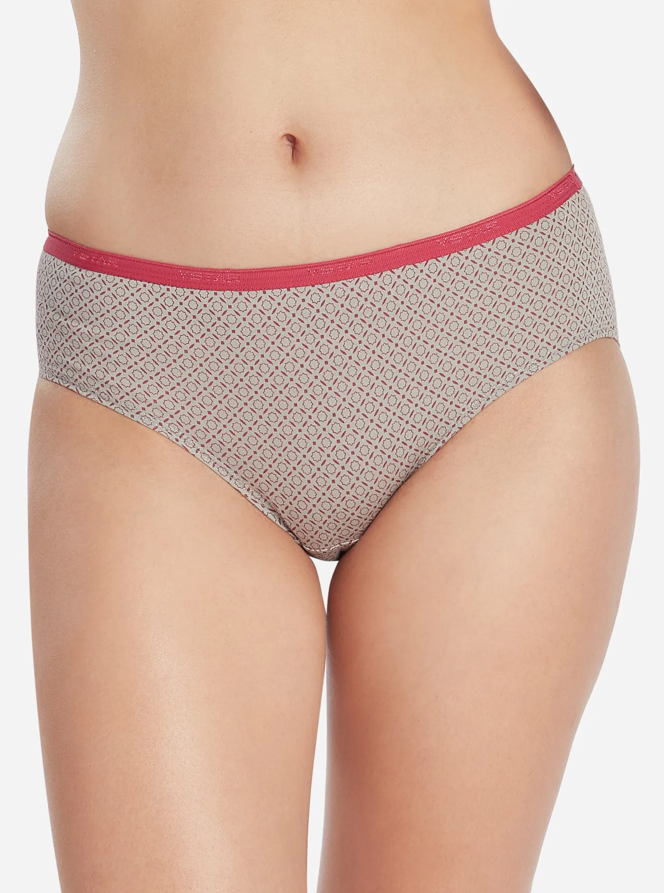 hazel-1_1_1664251433 Mid Waist Hipster Panty in Teal with Lace Waist - Cotton - Image 1
